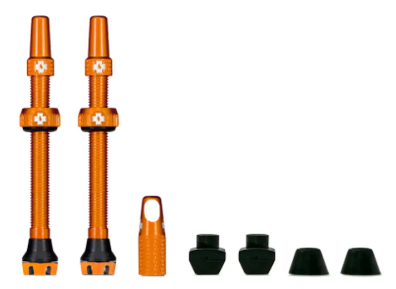 Muc Off Tubeless Valves V2 44mm Orange Aluminium